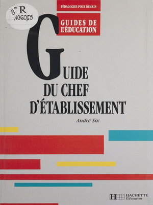 cover image of Guide du chef d'établissement